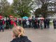 Warnstreik-Kundgebung bei Elabo in Crailsheim