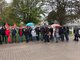 Warnstreik-Kundgebung bei Elabo in Crailsheim