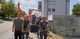 Protestmarsch der Fima-Belegschaft zur Schaeff group in Hessental