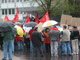 Gemeinsamer Protest bei Huber am 19. April 2005