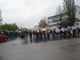 Gemeinsamer Protest bei Huber am 19. April 2005