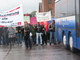 Gemeinsamer Protest bei Huber am 19. April 2005