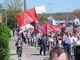 Demonstration mit rund 400 Teilnehmer-/innen am 1. Mai