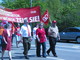 Demonstration mit rund 400 Teilnehmer-/innen am 1. Mai