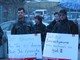 Warnstreik am 8. März 2006 bei Huber Verpackungen in Öhringen