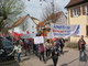 Demonstration von der Fa. Drews in die Schrozberger Innenstadt