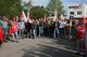 Warnstreik bei Recaro in Schwäbisch Hall, gemeinsam mit Telekom-Mitarbeiter/innen und Optima