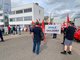 Band der Solidaritaet bei Mahle (Gaildorf), Syntegon und Elabo (Crailsheim) sowie Dometic (Krautheim)