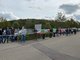 Band der Solidaritaet bei Mahle (Gaildorf), Syntegon und Elabo (Crailsheim) sowie Dometic (Krautheim)