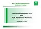 AOK Heilbronn-Franken: Gesundheitsreport 2010 