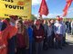 Warnstreik-Kundgebungung bei Bosch in Crailsheim