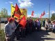 Warnstreik-Kundgebungung bei Bosch in Crailsheim