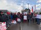 Warnstreik-Kundgebung von Fima (Oberfischach) und Gasti (Schwaebisch Hall) im Solpark